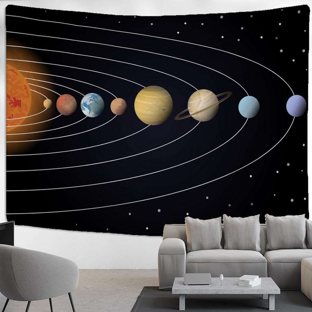 Astronaut Planet Tapestry Wall - Home Decor Hippie ulasan dan harga