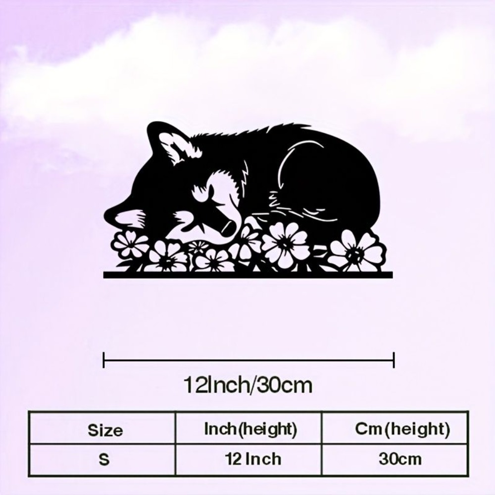 Shiba Inu Metal Wall Art Rustp - Home Decor Wall Panels ulasan dan harga