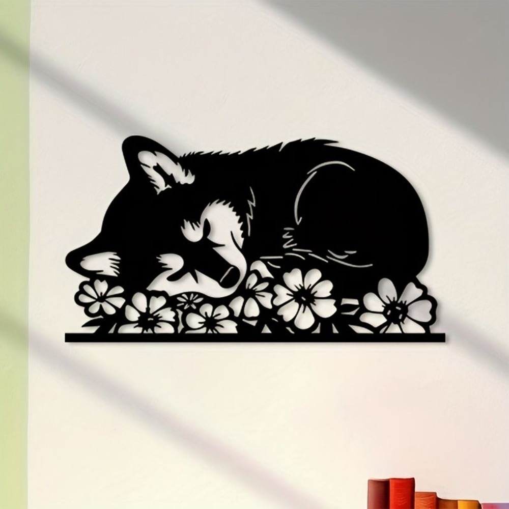 Shiba Inu Metal Wall Art Rustp - Home Decor Wall Panels ulasan dan harga