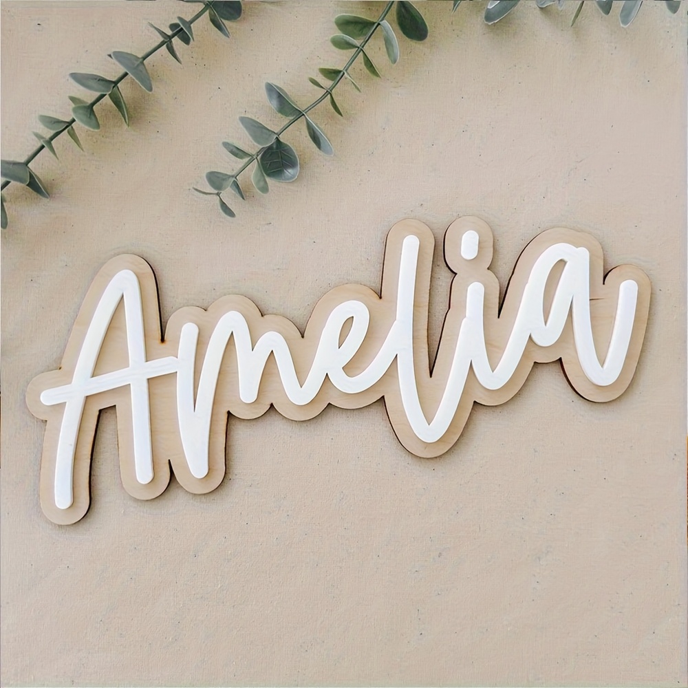 Customizable Double-Layered Wo - Wooden Letter Sign ulasan dan harga