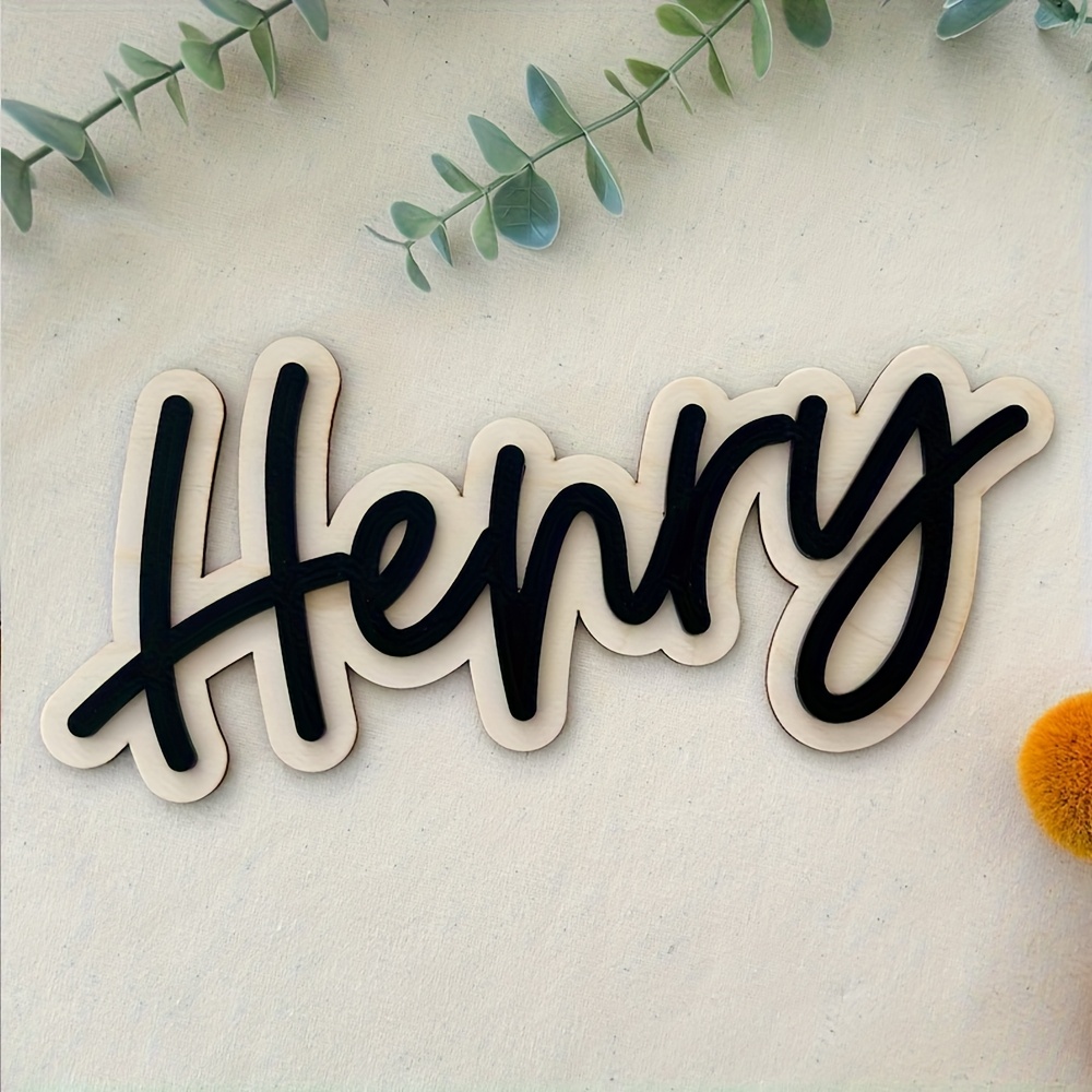 Customizable Double-Layered Wo - Wooden Letter Sign ulasan dan harga