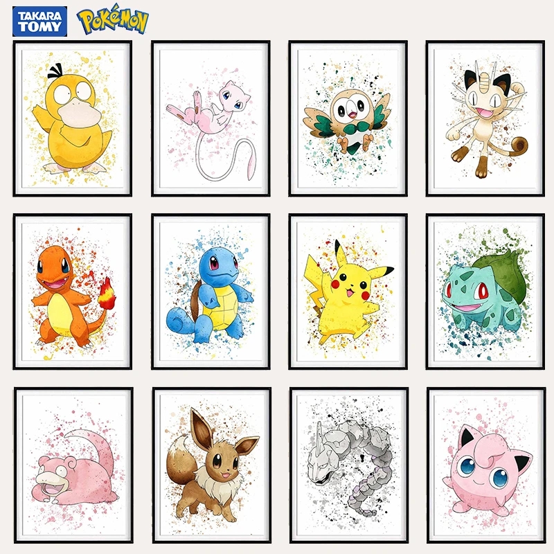 Pokemon Anime Comic Canvas Pai - Home Decor Scrap ulasan dan harga