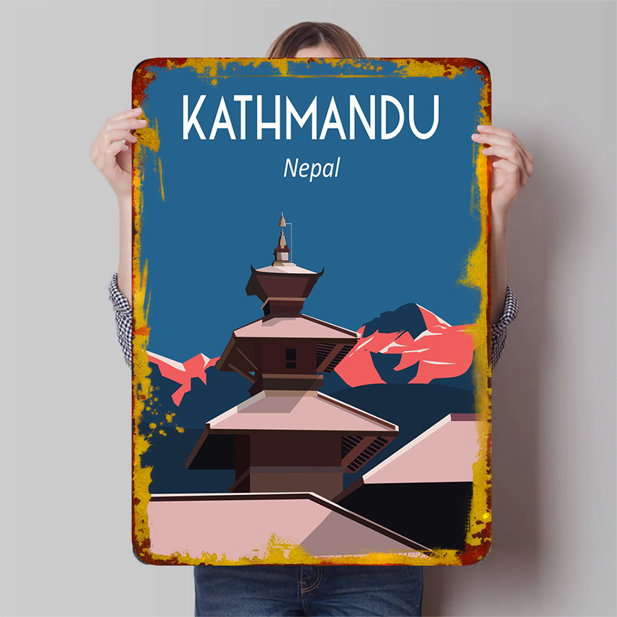 Kathmandu Nepal Vintage Metal  - Home Decor Kathmandu ulasan dan harga