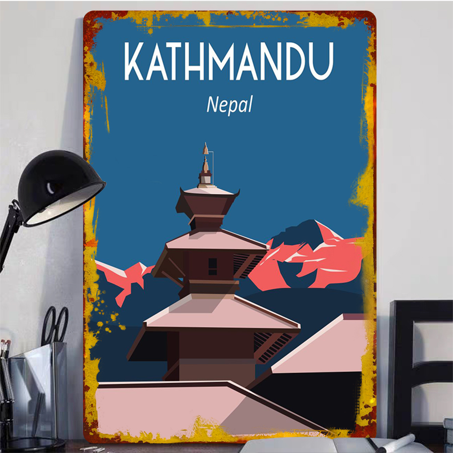 Kathmandu Nepal Vintage Metal  - Home Decor Kathmandu ulasan dan harga