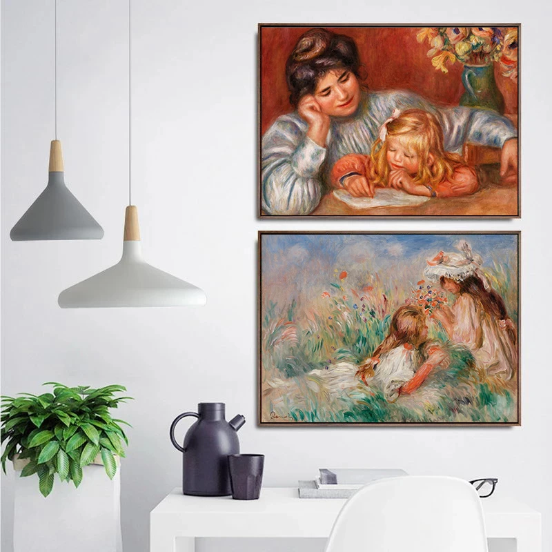 Famous Painter Work Renoir and - Watercolor Poster Print ulasan dan harga