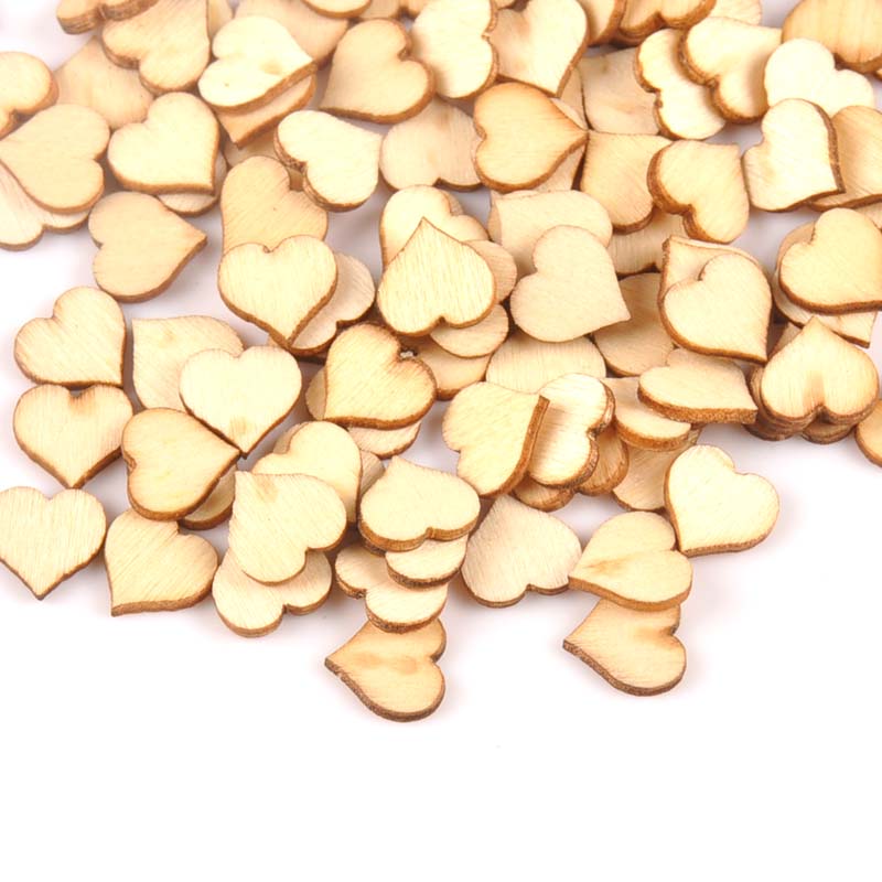 100pcs Mini Natural Heart patt - Home Decor Scrap ulasan dan harga