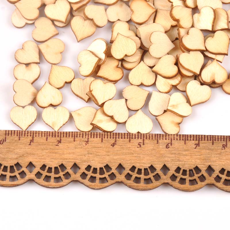 100pcs Mini Natural Heart patt - Home Decor Scrap ulasan dan harga