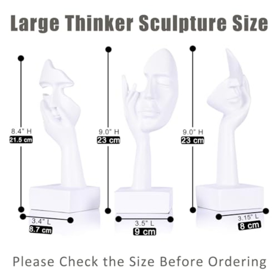 Thinker Large Statue Set - Art - Home Decor Statue ulasan dan harga