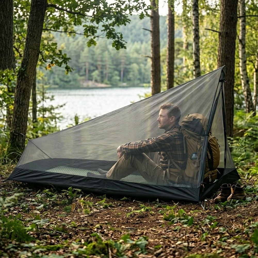 Mesh tent solo single camping  - Home Decor Solo ulasan dan harga