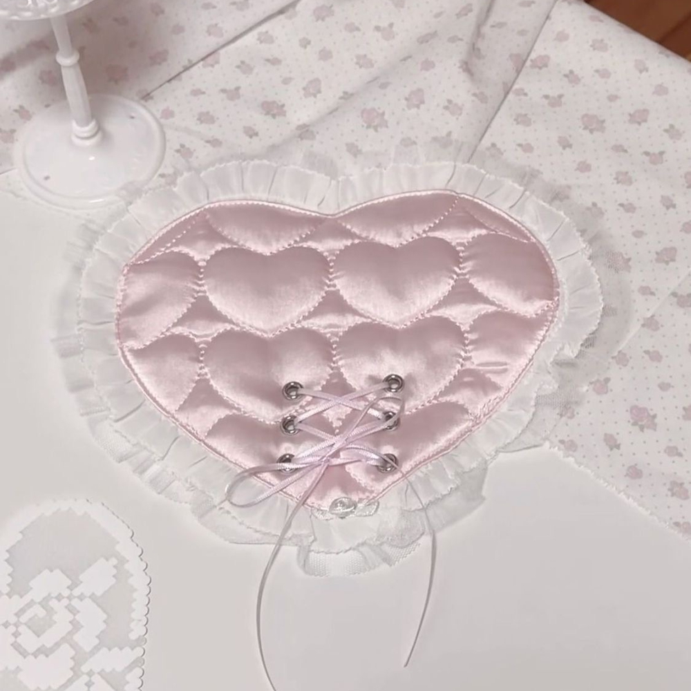 Korean Coasters Lace Heart-sha - Home Decor Korea ulasan dan harga