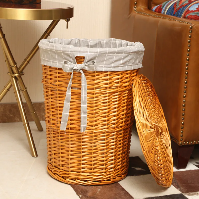Rattan Hamper Stylish Laundry  - Rattan Plant Basket ulasan dan harga