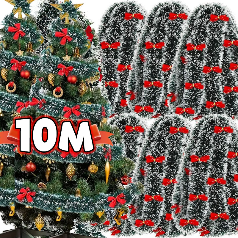 Christmas Bow Tinsel Ribbons G - Home Decor Scrap ulasan dan harga