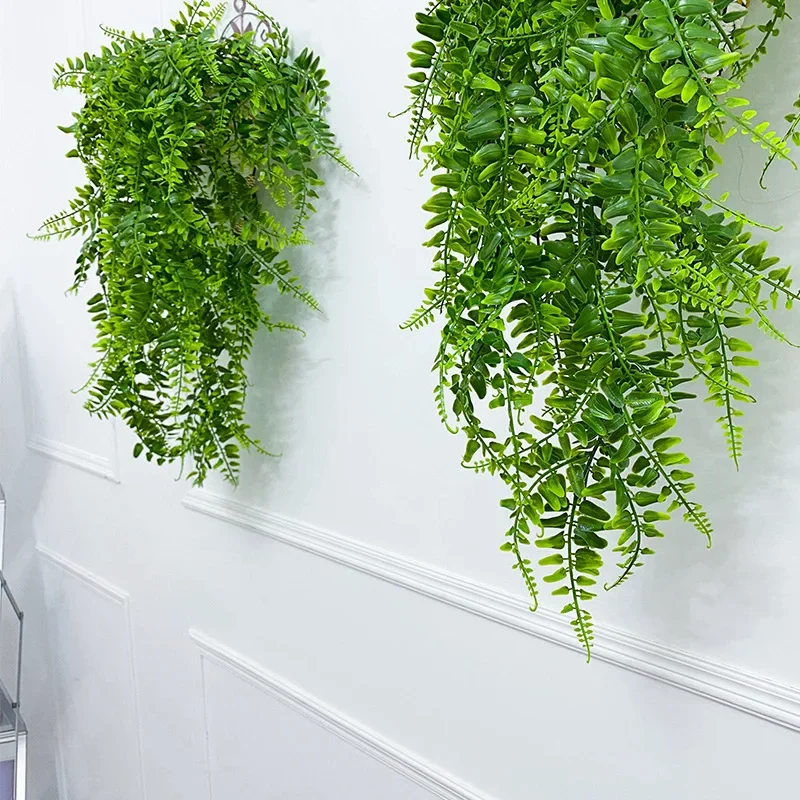 Artificial Hanging Plants 32 I - Rattan Plant Basket ulasan dan harga