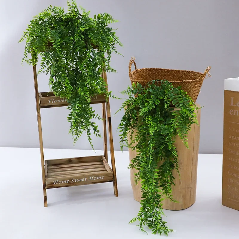 Artificial Hanging Plants 32 I - Rattan Plant Basket ulasan dan harga