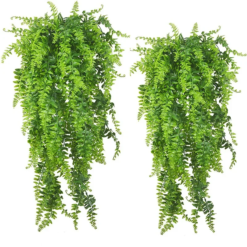 Artificial Hanging Plants 32 I - Rattan Plant Basket ulasan dan harga