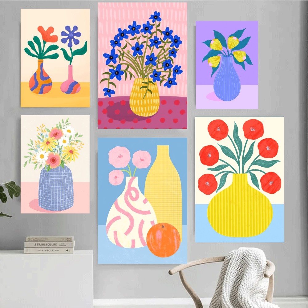 Abstract Vase Art Poster Home  - Home Decor Vase ulasan dan harga