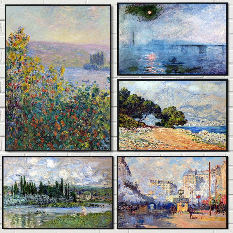 Art Canvas Paintings Famous Im - Watercolor Poster Print ulasan dan harga