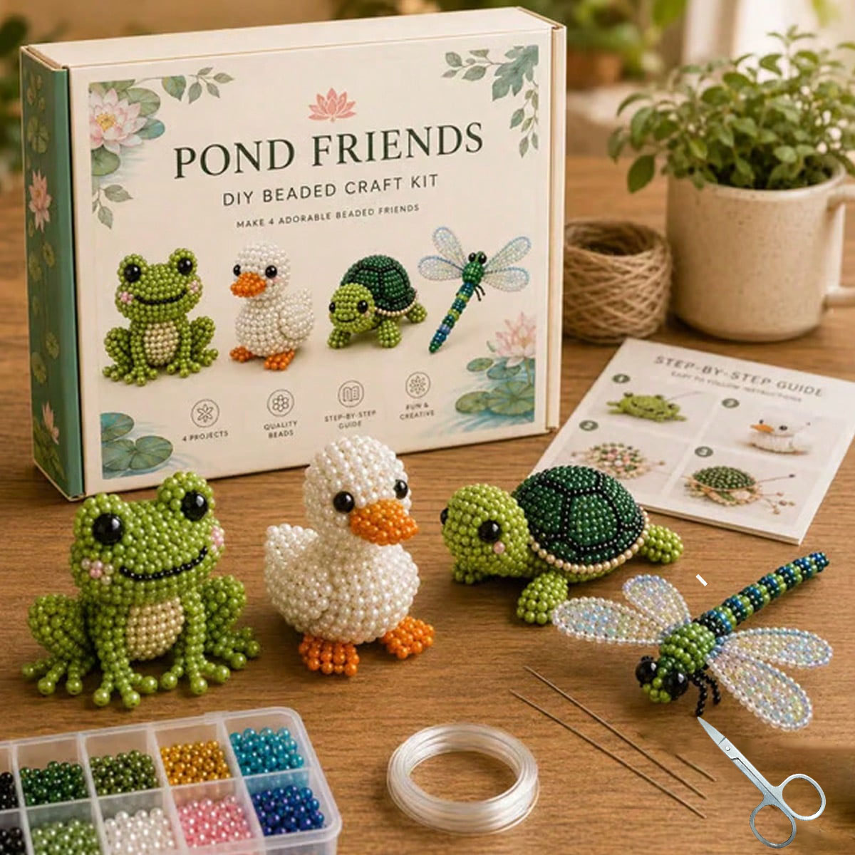 Mini 3D Beaded Animal DIY Kit, - Home Decor Etsy ulasan dan harga