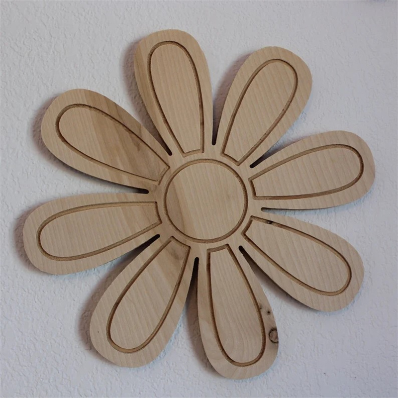 Ins Wooden Daisy Wall Flowers  - Home Decor Korea ulasan dan harga