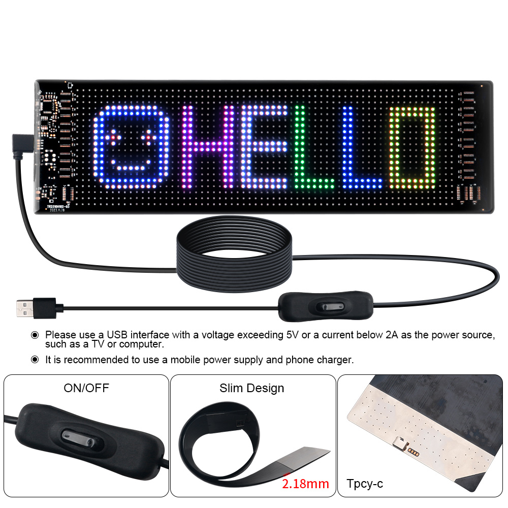 LED Matrix Pixel Panel Scrolli - Home Decor Inspo ulasan dan harga