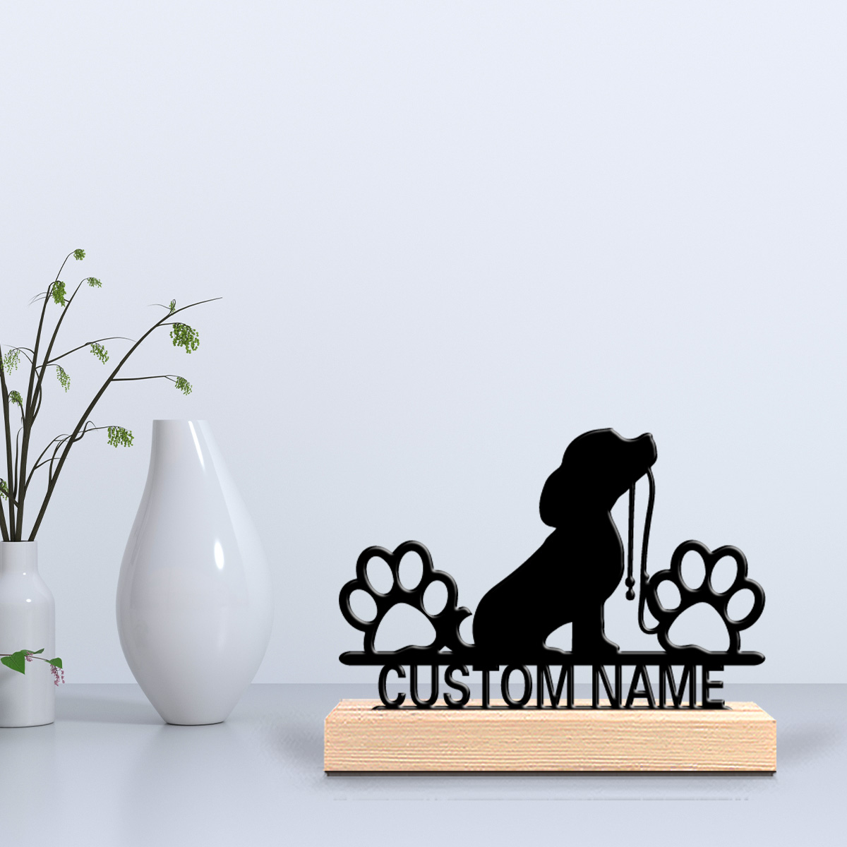 1pc Creative dog foottprin tPe - Home Decor Statue ulasan dan harga