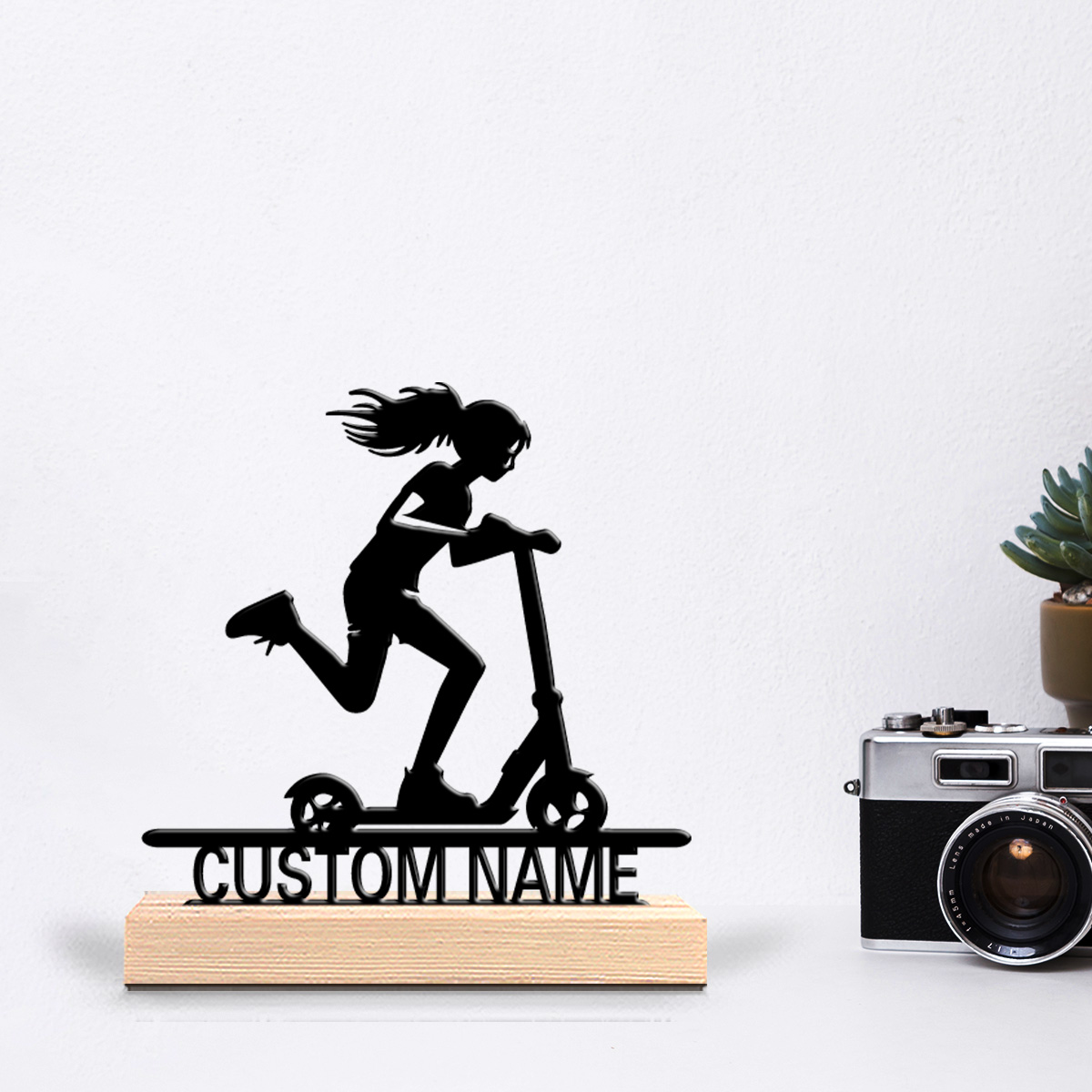 1pc scooter Custom Name Tin St - Home Decor Statue ulasan dan harga