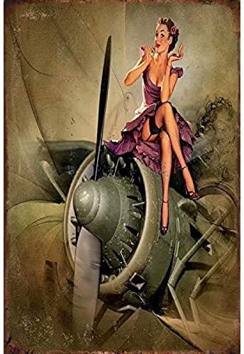 Vintage Tin Sign Military Pin  - Home Decor Wall Panels ulasan dan harga