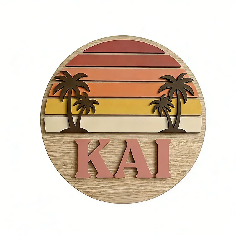 Customizable Round Vintage Bea - Wooden Letter Sign ulasan dan harga