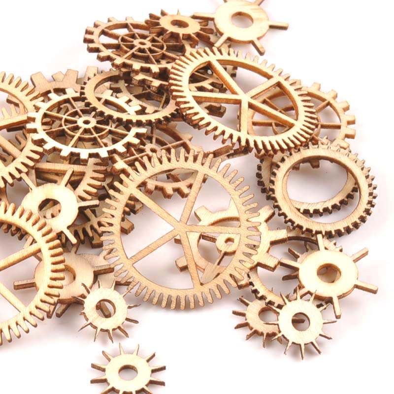 20-40mm 36pcs Unfinished Wood  - Home Decor Scrap ulasan dan harga