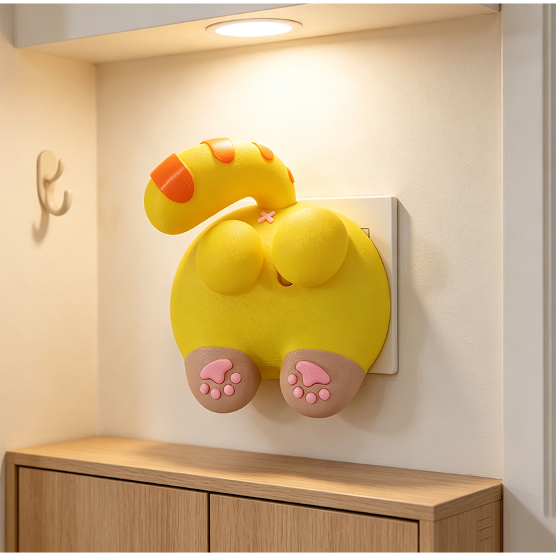 Cute Cat Butt Light Switch Cov - Home Decor Wall Panels ulasan dan harga