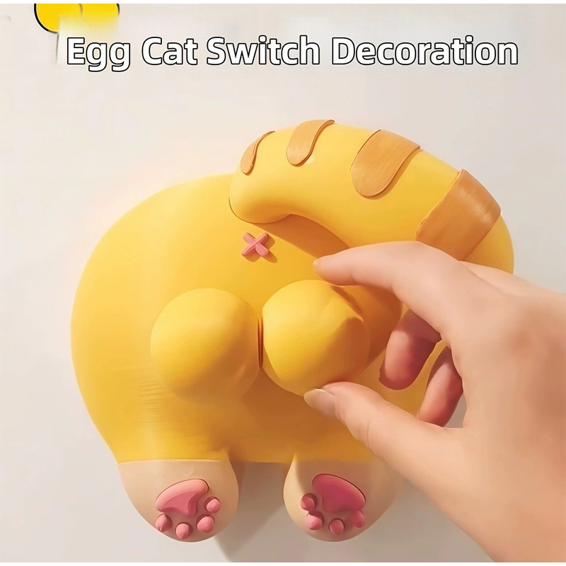 Cute Cat Butt Light Switch Cov - Home Decor Wall Panels ulasan dan harga