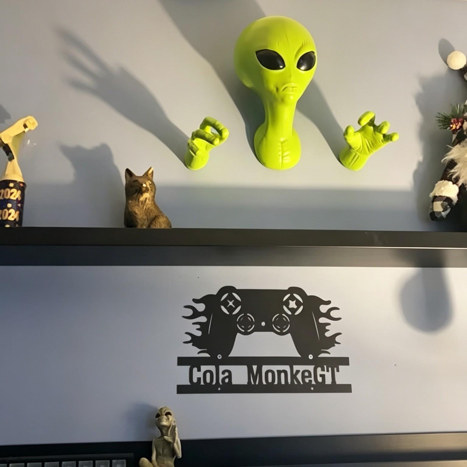 1 Green Alien Pendant, 3D Alie - Home Decor Etsy ulasan dan harga