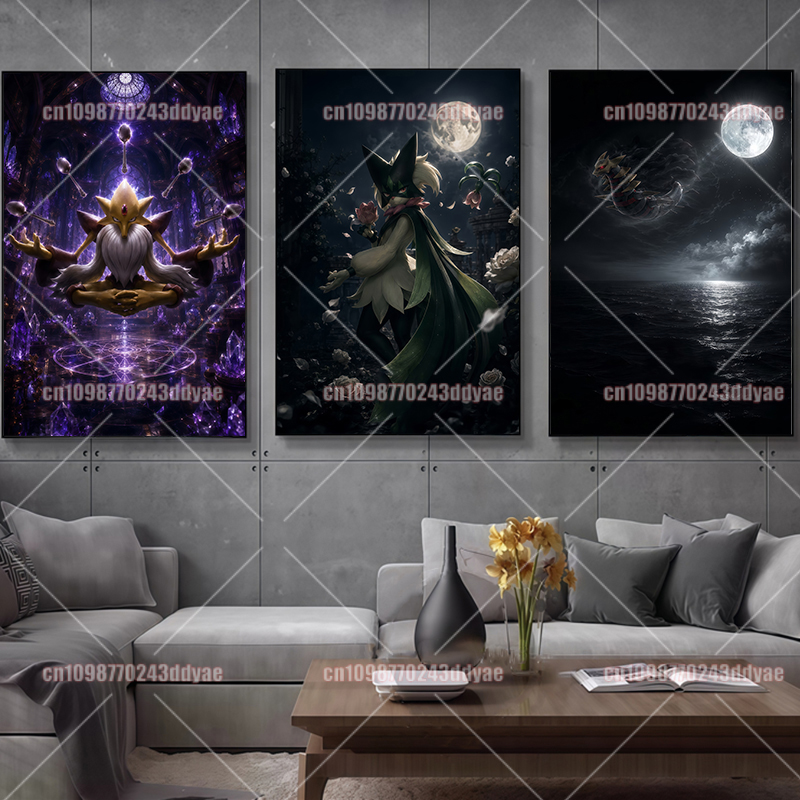 Anime Pokemon Character Canvas - Canvas Painting ulasan dan harga