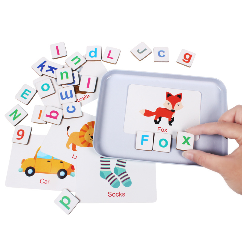 Wooden Puzzle Flash Cards Game - Wooden Letter Sign ulasan dan harga