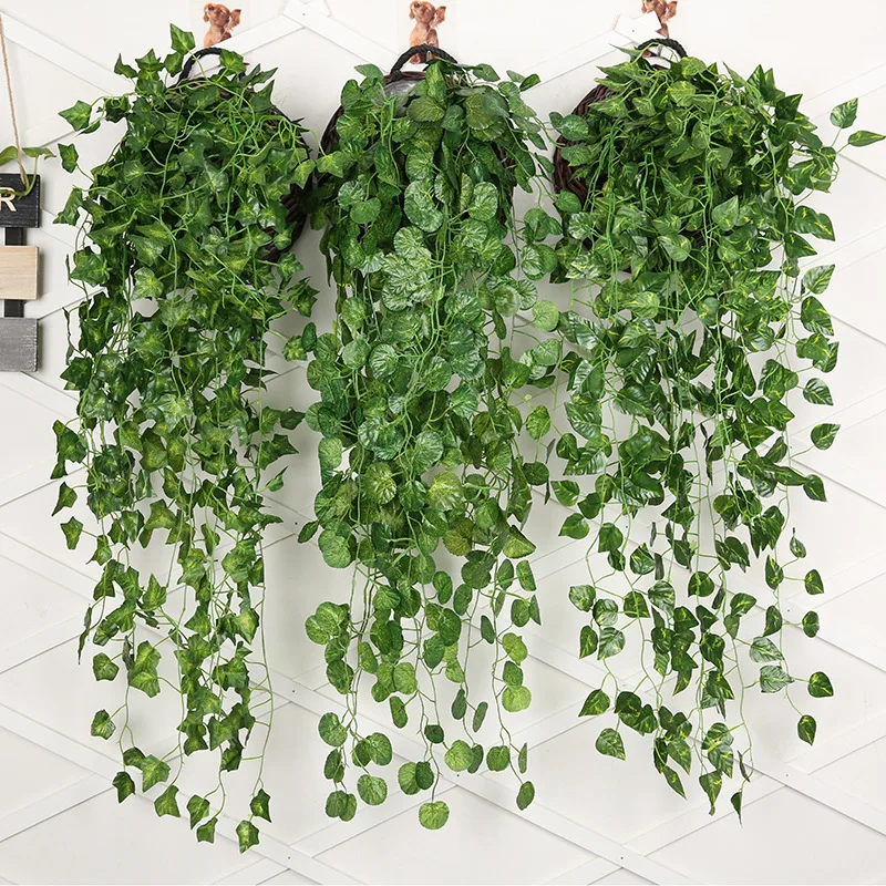 90cm Artificial Green Radish W - Rattan Plant Basket ulasan dan harga