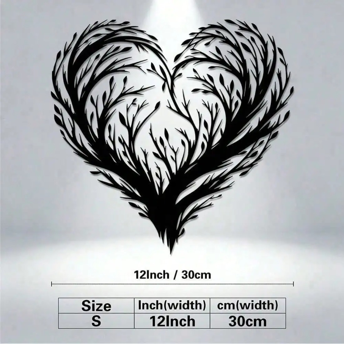 Heart Shaped Leaf Metal Wall A - Home Decor Wall Panels ulasan dan harga