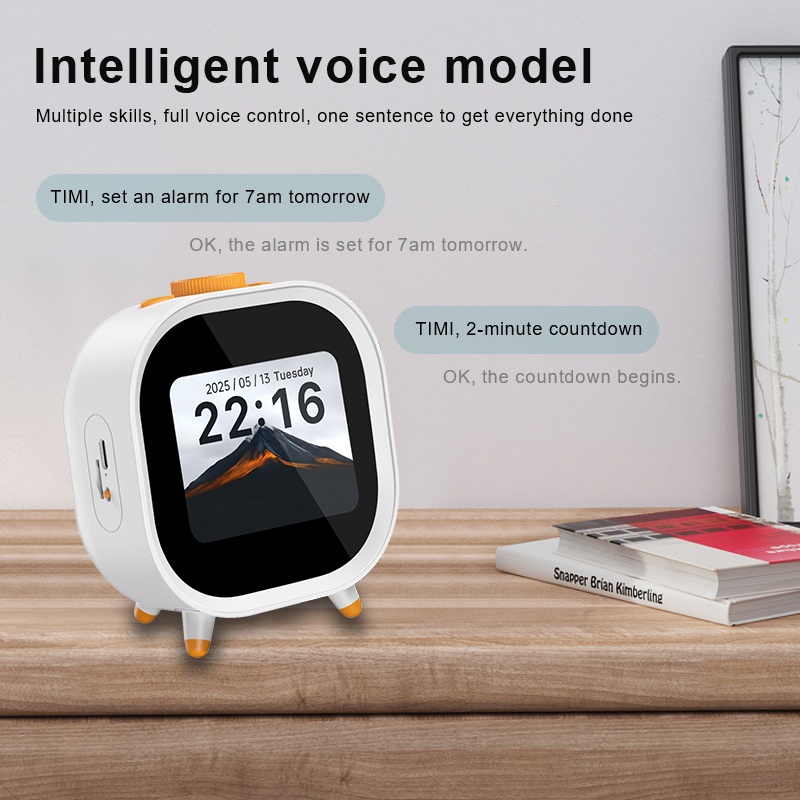 AI Voice Smart Alarm Clock WiF - Home Decor Ai ulasan dan harga