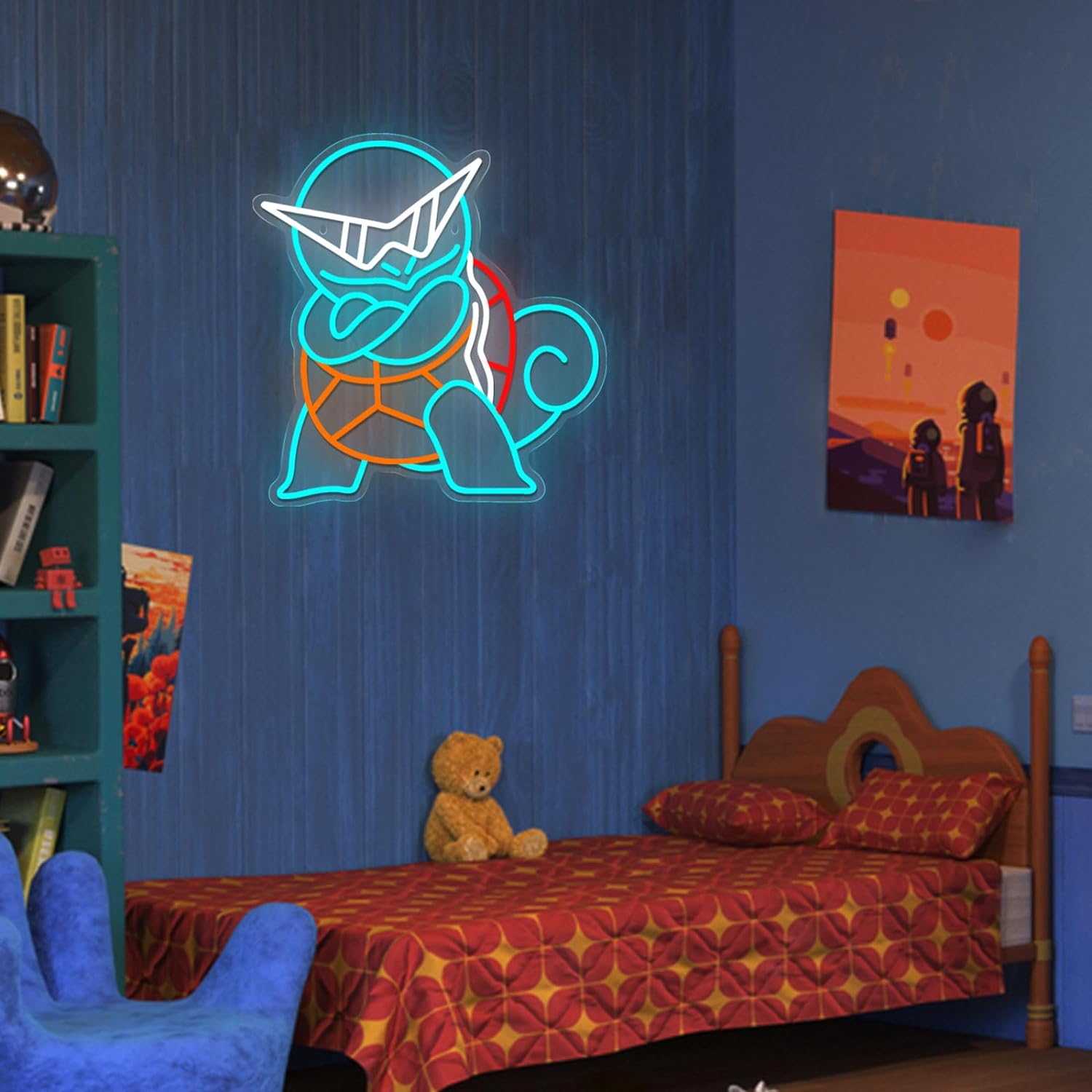 Pokemon Squirtle Neon Sign LED - Home Decor Etsy ulasan dan harga
