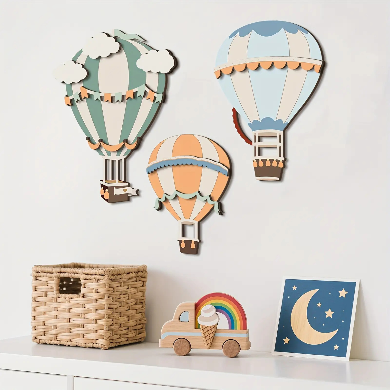 3D Cute Colorful Hot Air Ballo - Home Decor Etsy ulasan dan harga