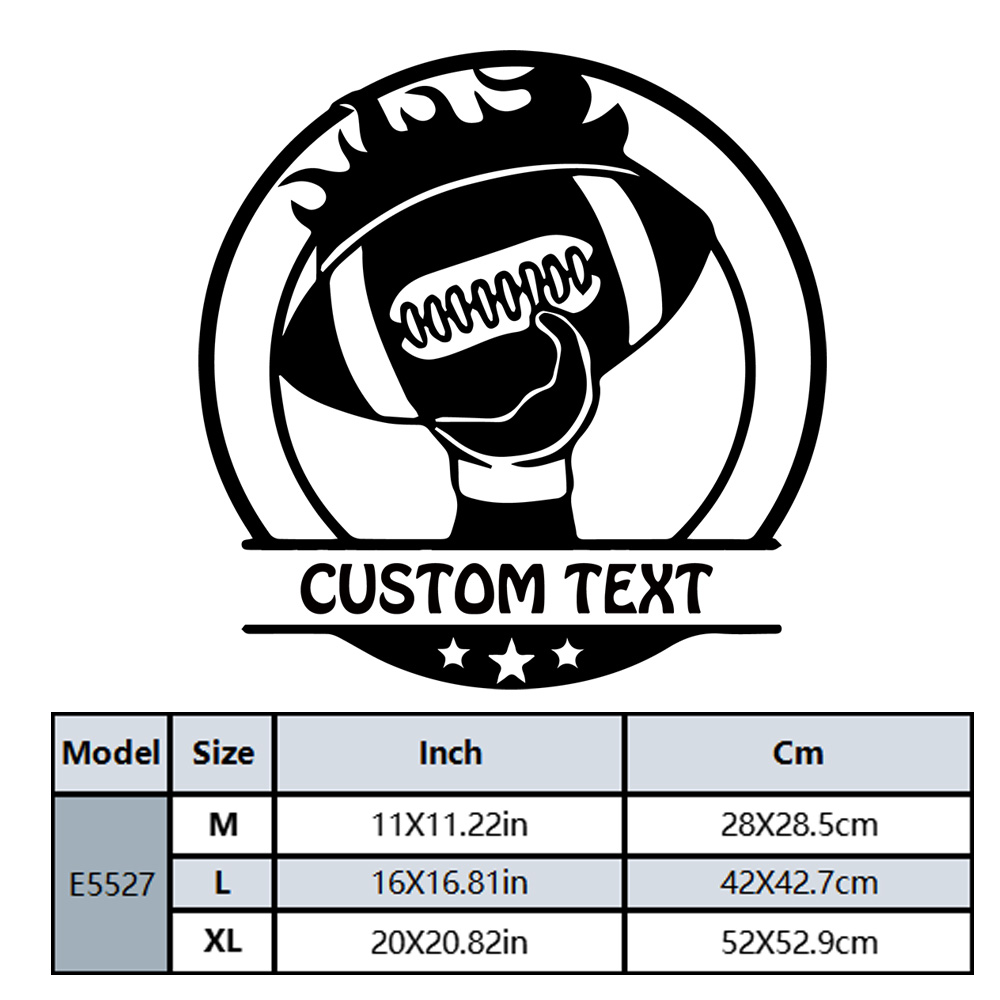 1PC Lovely Rugby Custom Text W - Home Decor Lovely Home ulasan dan harga