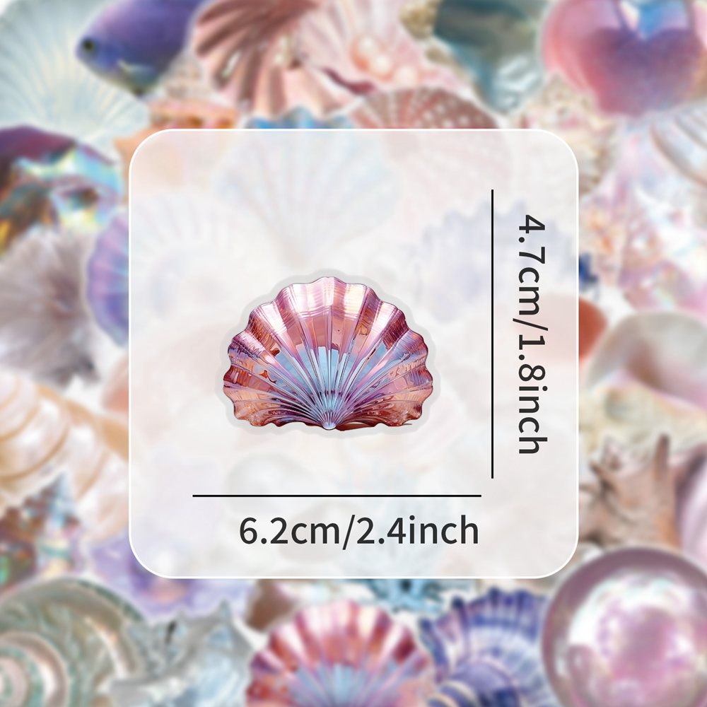 50pcs Cartoon Shell Graffiti S - Home Decor Wall Panels ulasan dan harga