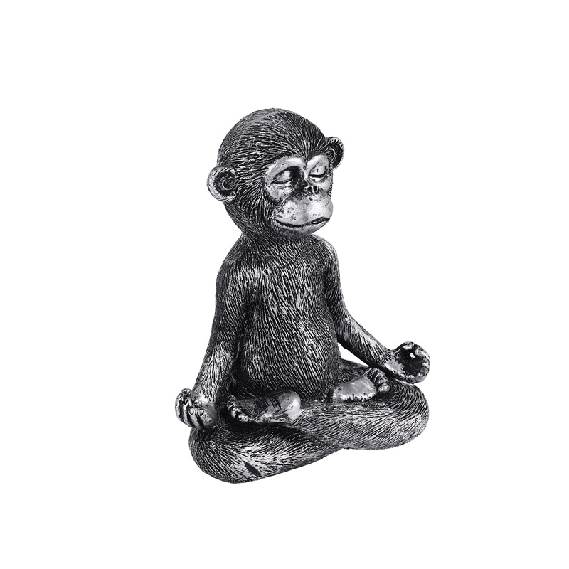Meditating Monkey Statue Resin - Home Decor Statue ulasan dan harga