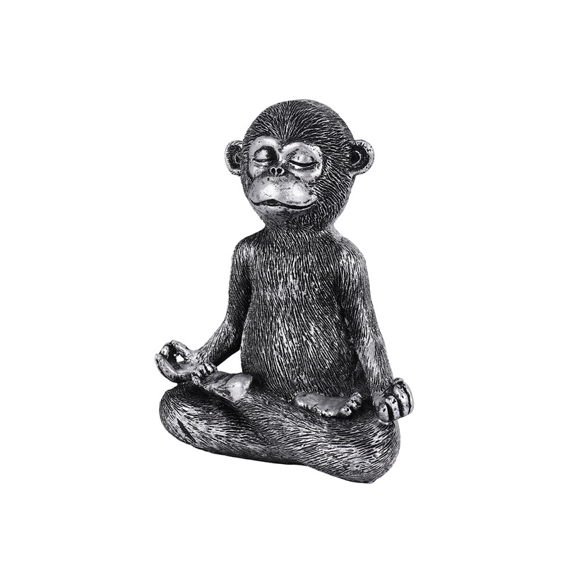 Meditating Monkey Statue Resin - Home Decor Statue ulasan dan harga