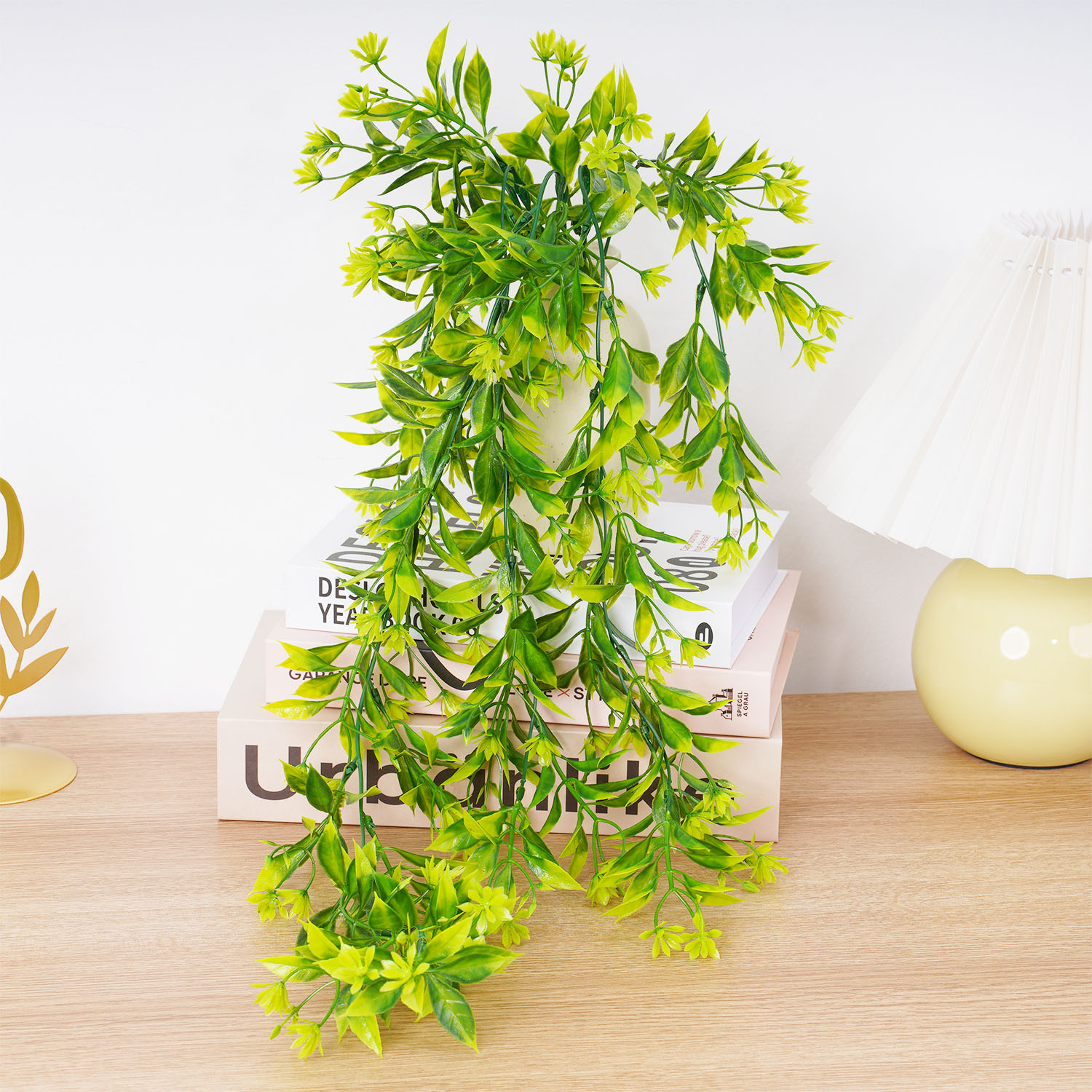 Artificial Plant Rattan Wall H - Rattan Plant Basket ulasan dan harga