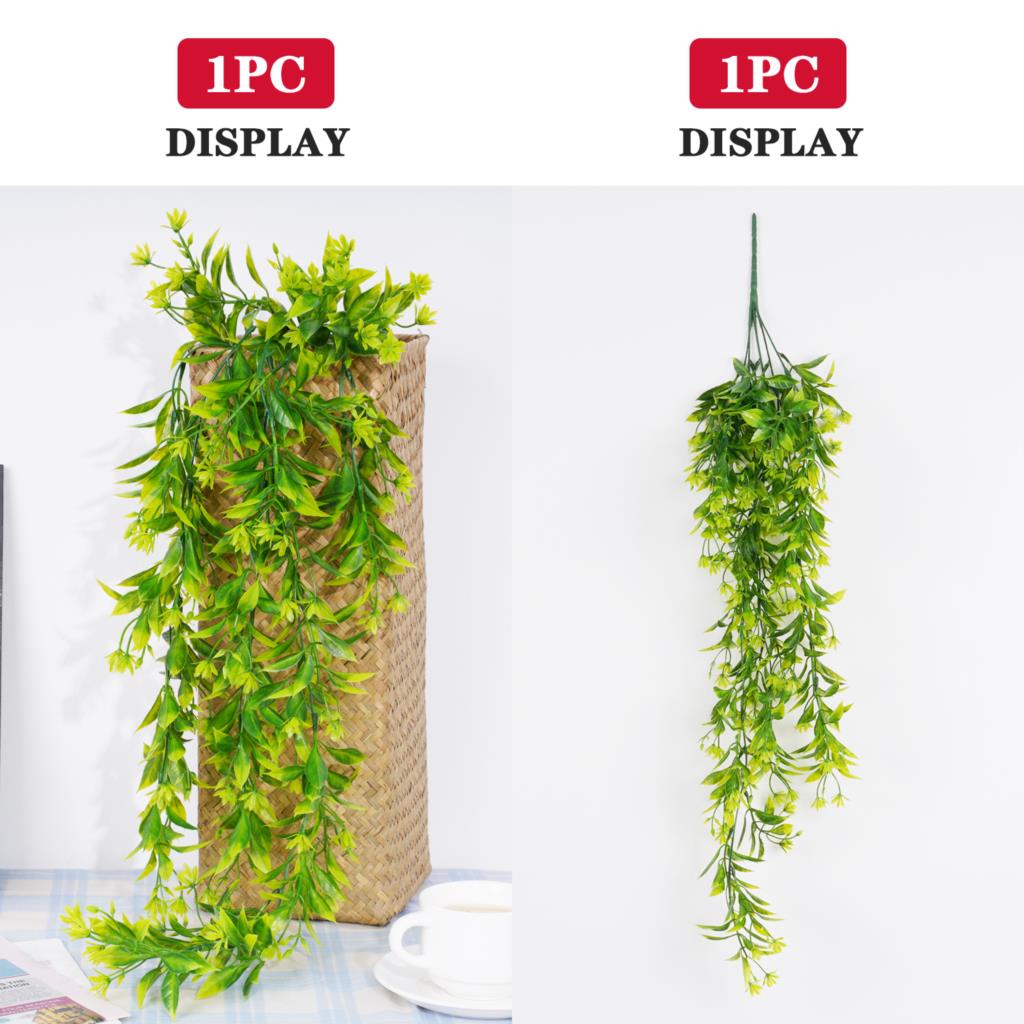 Artificial Plant Rattan Wall H - Rattan Plant Basket ulasan dan harga