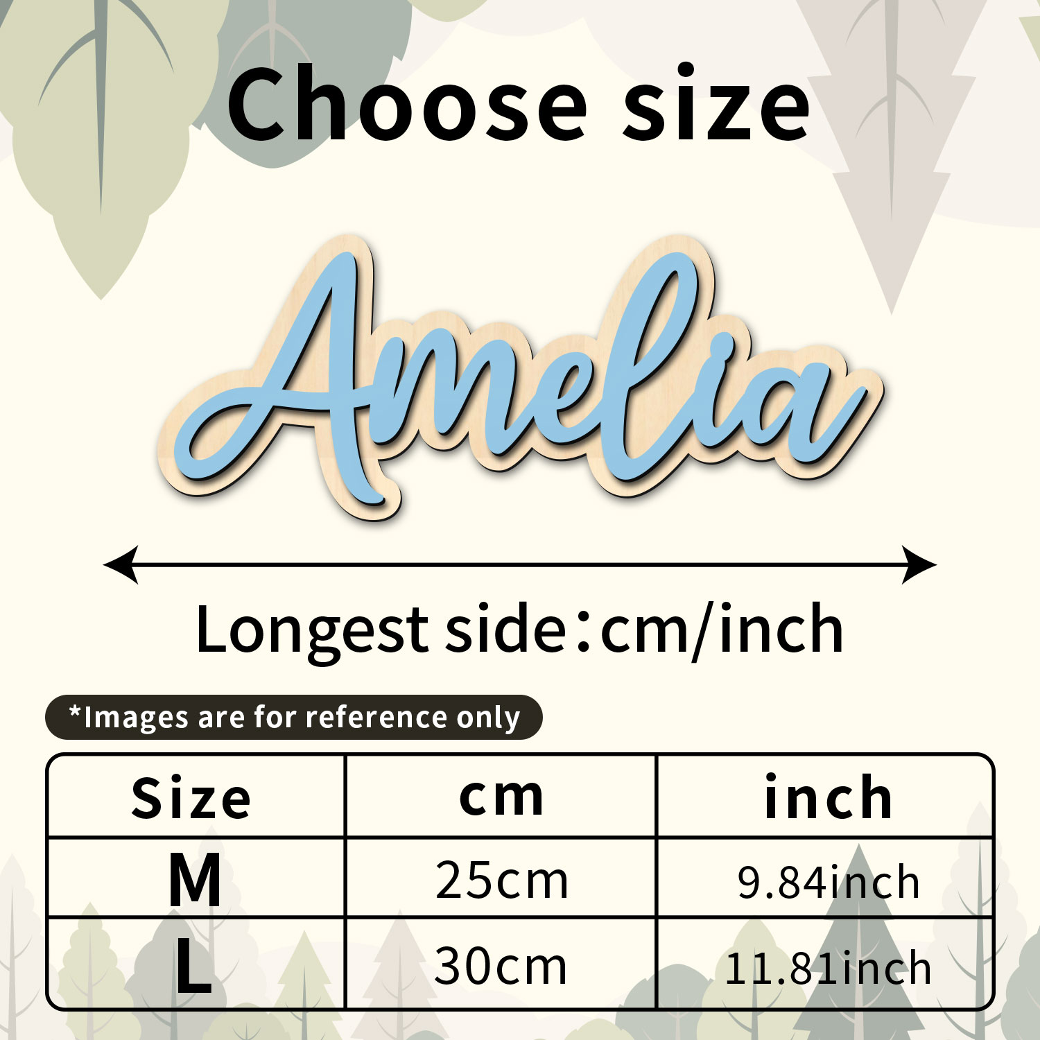1pc Customized Wooden Name Dec - Home Decor Inspo ulasan dan harga