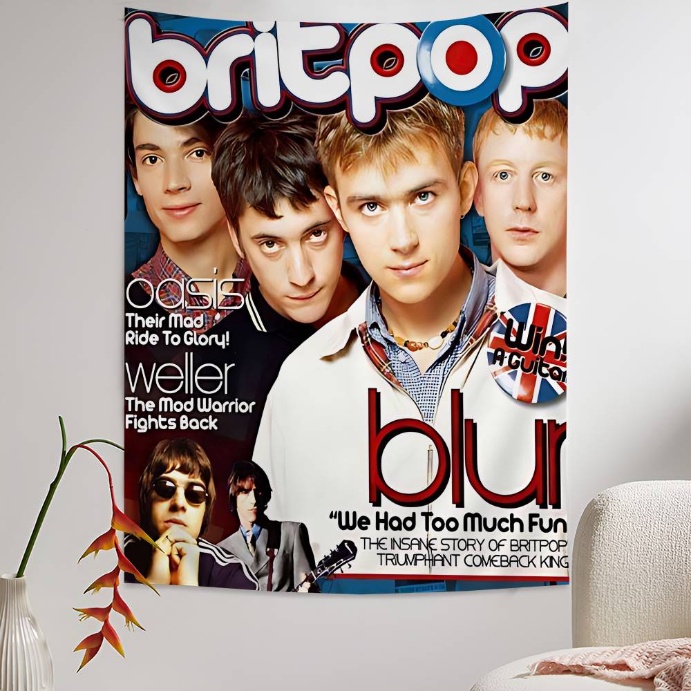 Band Musik Rapper Blur Anime T - Home Decor Hippie ulasan dan harga