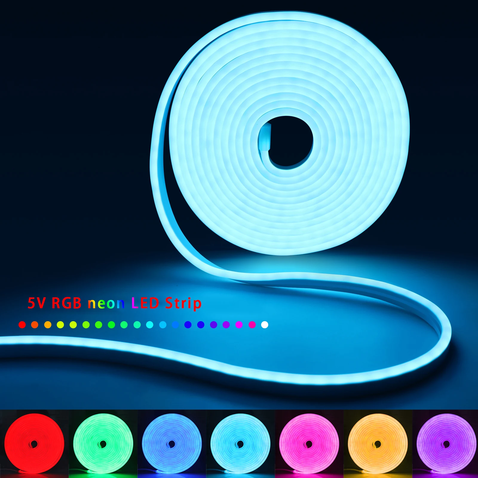 1-5m RGB LED Neon Strip Light  - Home Decor Inspo ulasan dan harga