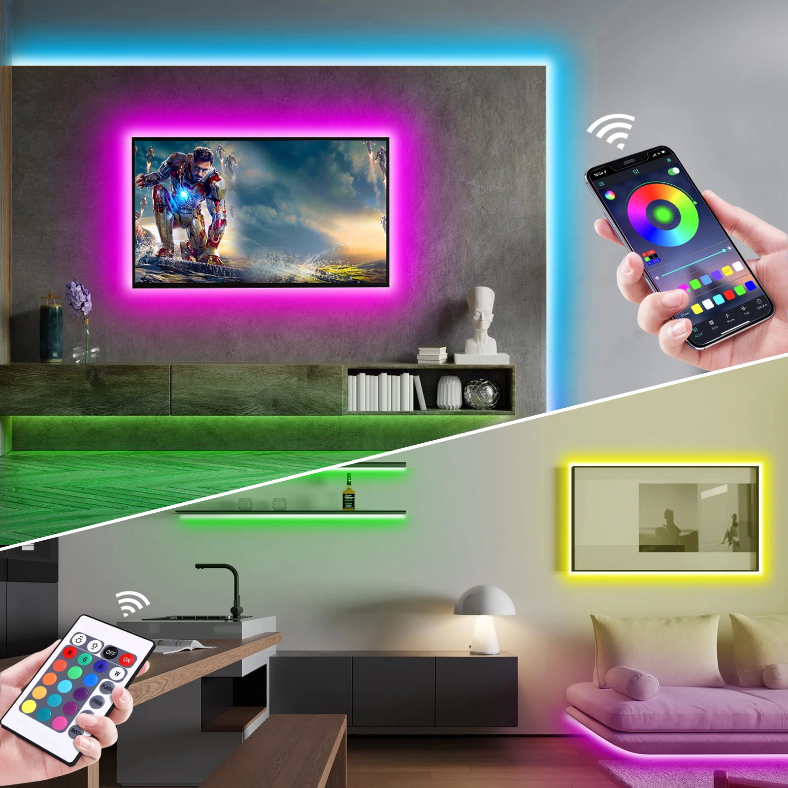 1-5m RGB LED Neon Strip Light  - Home Decor Inspo ulasan dan harga